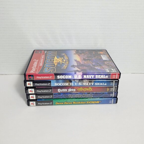 Lot of 5 PlayStation 2 Mixed Video Games See Description